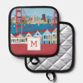 San Francisco, CA | Die Stadt am Meer Topflappen (Vorderseite/Rückseite)