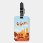 San Francisco, CA - Die Stadt an der Bucht Gepäckanhänger (Vorderseite vertikal)
