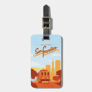 San Francisco, CA - Die Stadt an der Bucht Gepäckanhänger
