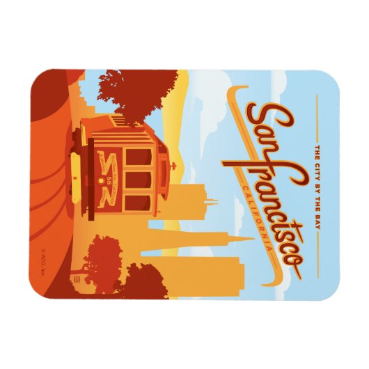 San Francisco, CA - Die Stadt an der Bucht Magnet (Horizontal)