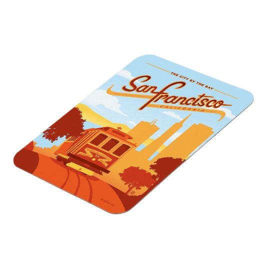 San Francisco, CA - Die Stadt an der Bucht Magnet (Linke Seite)