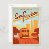 San Francisco, CA - Die Stadt an der Bucht Postkarte (Vorne/Hinten)