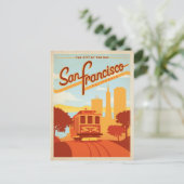 San Francisco, CA - Die Stadt an der Bucht Postkarte (Stehend Vorderseite)