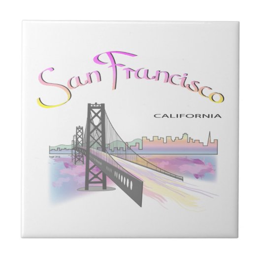 San Francisco, CA Fliese (Vorderseite)