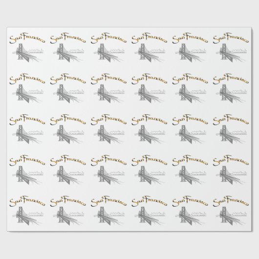 San Francisco, CA Geschenkpapier (Flach)