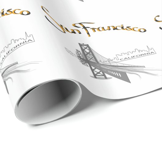 San Francisco, CA Geschenkpapier (Rolleneckpunkt)