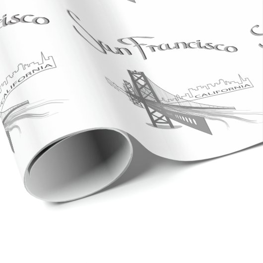 San Francisco, CA Geschenkpapier (Rolleneckpunkt)