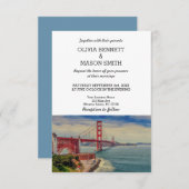 San Francisco CA Golden Gate Br Einladung zur Hoch (Vorne/Hinten)