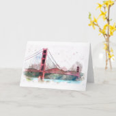San Francisco, CA - Golden Gate Bridge Card Karte (Gelbe Blume)
