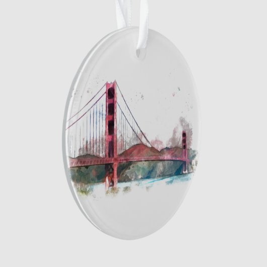 San Francisco, CA - Golden Gate Bridge Ornament (Vorderseite)