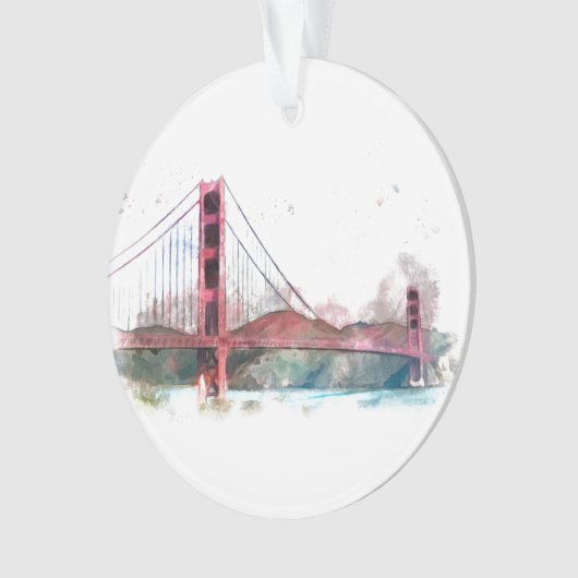 San Francisco, CA - Golden Gate Bridge Ornament (Vorderseite)