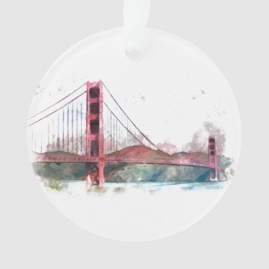 San Francisco, CA - Golden Gate Bridge Ornament (Vorderseite)