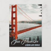 San Francisco, CA - Golden Gate Bridge Postcard Postkarte (Vorderseite)