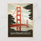 San Francisco, CA - Golden Gate Bridge Postkarte (Vorderseite)