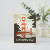 San Francisco, CA - Golden Gate Bridge Postkarte (Stehend Vorderseite)