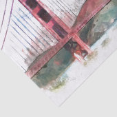 San Francisco, CA - Golden Gate Bridge Seidenpapier (Ausschnitt)