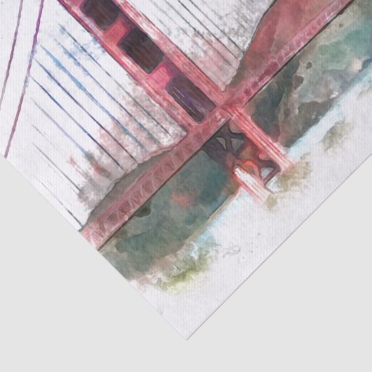 San Francisco, CA - Golden Gate Bridge Seidenpapier (Ausschnitt)