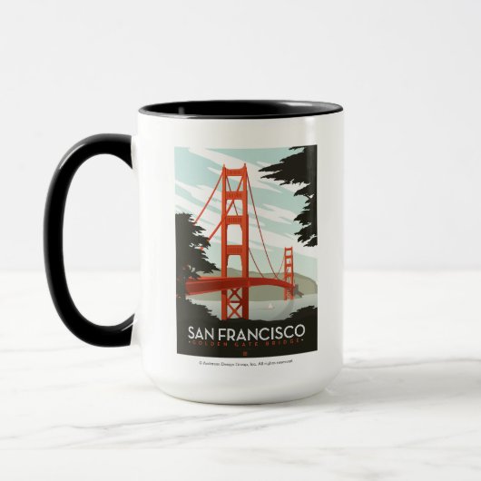 San Francisco, CA - Golden Gate Bridge Tasse (Links)