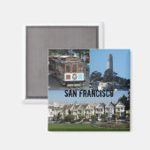San Francisco, CA Magnet (Vorderseite/Rückseite)
