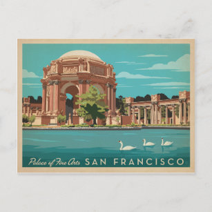 San Francisco, CA - Palace of Fine Arts Postkarte