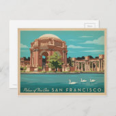 San Francisco, CA - Palace of Fine Arts Postkarte (Vorne/Hinten)