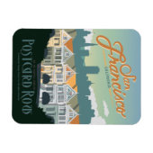 San Francisco, CA - Postcard Row Magnet (Horizontal)