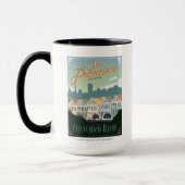 San Francisco, CA - Postcard Row Tasse (Links)