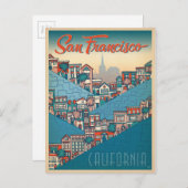 San Francisco, CA Postkarte (Vorne/Hinten)