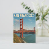 San Francisco CA Postkarte (Stehend Vorderseite)