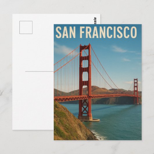 San Francisco CA Postkarte (Vorne/Hinten)