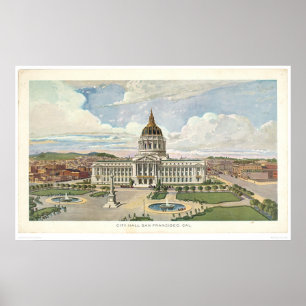 San Francisco, CA. Rathaus (0286A) Poster