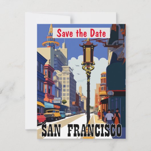 San Francisco, CA, Save The Date (Vorderseite)