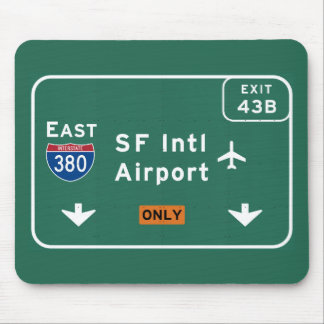San Francisco CA SFO-Flughafen I-380 E Mousepad