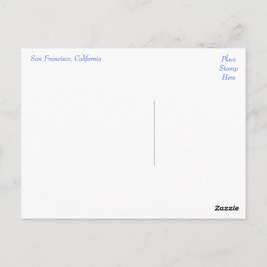 San Francisco CA Skyline Postcard - Vereinigte Sta Postkarte (Rückseite)