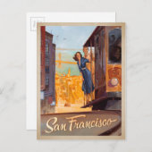 San Francisco, CA - Trolly Postkarte (Vorne/Hinten)