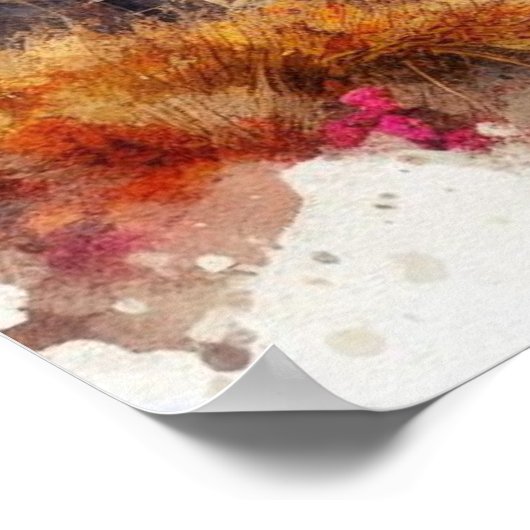 San Francisco CA Viktorianische Zuhause im Herbst Poster (Ecke)