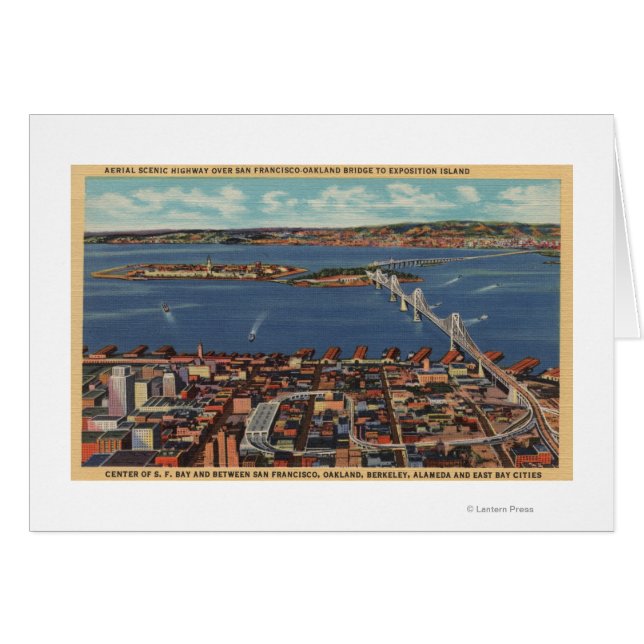 San Francisco, CAAerial View of S. F. Bridge (Vorderseite (Horizontal))