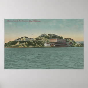 San Francisco, CAAlcatraz Insel Gefängnis-Ansicht Poster