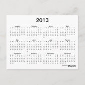 San Francisco Cable Car 2013 Kalender Postkarte (Rückseite)