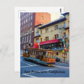 San Francisco Cable Car #5 Postkarte (Vorne/Hinten)