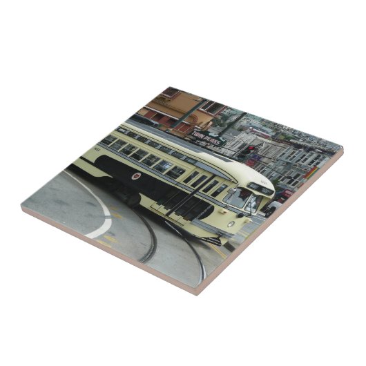 San Francisco Cable Car Fliese (Seite)