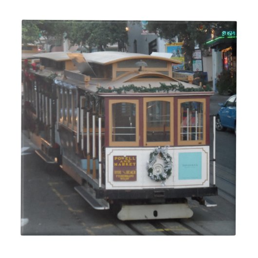 San Francisco Cable Car Fliese (Vorderseite)