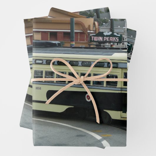 San Francisco Cable Car Geschenkpapier Set (Beispiel)