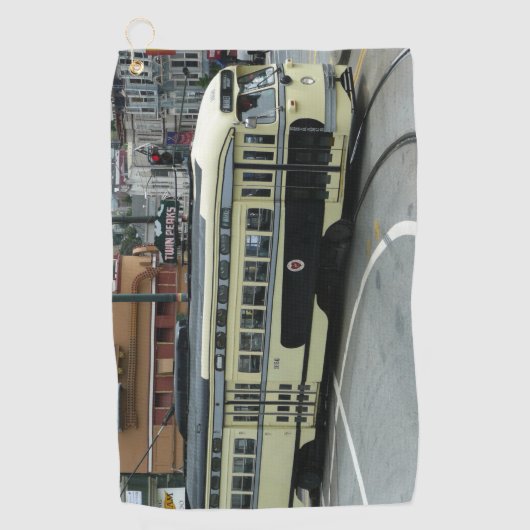 San Francisco Cable Car Golfhandtuch (Vorderseite)