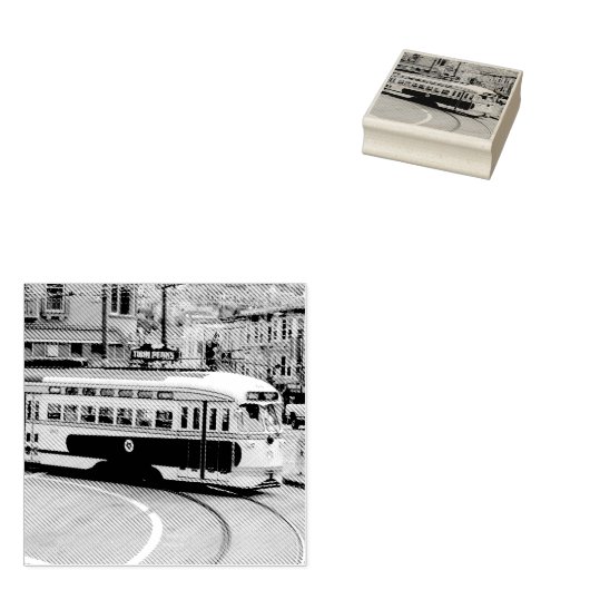 San Francisco Cable Car Gummistempel (Stempel)