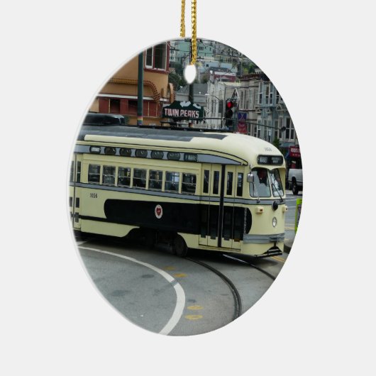 San Francisco Cable Car Keramikornament (Rechts)