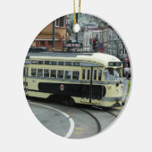 San Francisco Cable Car Keramikornament (Links)