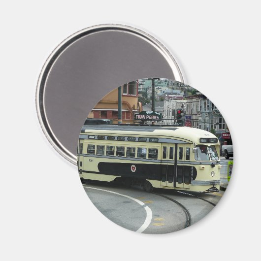 San Francisco Cable Car Magnet (Vorderseite/Rückseite)