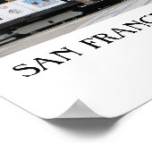 San Francisco Cable Car Poster! Poster (Ecke)