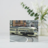 San Francisco Cable Car Postkarte (Stehend Vorderseite)
